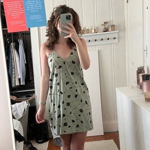 RVCA mint rose dress